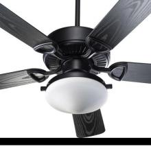 Quorum 1435255959 - Estate Patio 52-in Matte Black  Indoor/Outdoor Ceiling Fan (5-Blade)