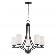 Maxim 20035SWBK - Deven-Single-Tier Chandelier