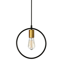 Dainolite GMT-111P-MB-VB - 1LT Pendant, Matte Black & VB Finish