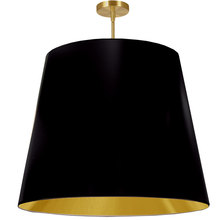 Dainolite ODR-XL-698 - 1 Light Oversized Drum Pendant X-Large Black/Gold Shade