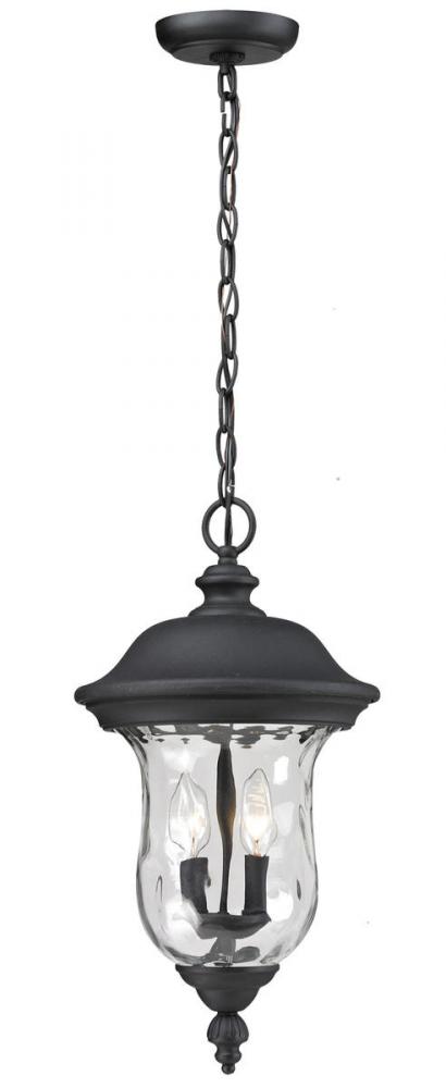 2 Light Outdoor Chain Mount Ceiling Fixture