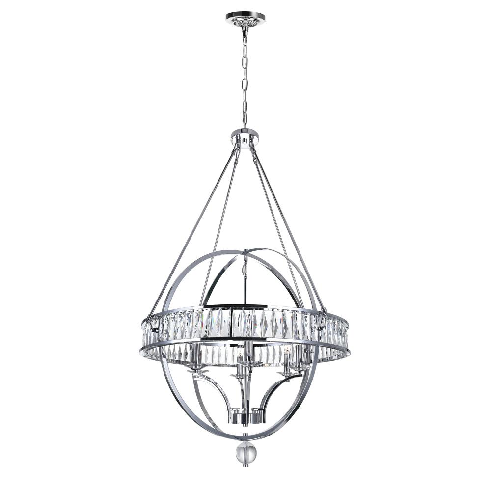 Arkansas 6 Light Chandelier With Chrome Finish