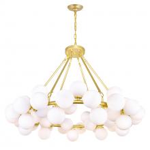 CWI Lighting 1020P39-45-602 - Arya 45 Light Chandelier With Satin Gold Finish