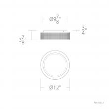 WAC Canada FM-57512-30-BK - Grille Flush Mount Light