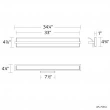 WAC Canada WS-79534-35-BN - Shard Bath & Wall Sconce