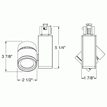 Juno T381L 27K 90CRI PDIM FL WH - Track Head