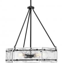 Progress P400354-31M - Rivera Collection Four-Light Matte Black Luxe Industrial Chandelier