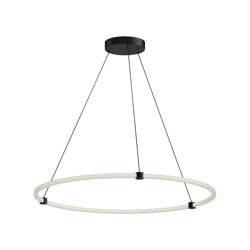 Bruni 40-in Black LED Pendant