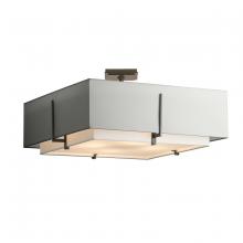 Hubbardton Forge - Canada 126513-SKT-20-SF2012-SJ2401 - Exos Square Large Double Shade Semi-Flush