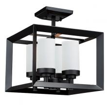 Russell Lighting 310-612/BLK - Heartland Semi Flush Mount Black