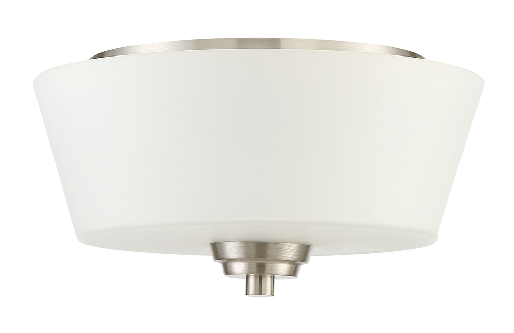 Grace 2 Light Flushmount in Brushed Polished Nickel